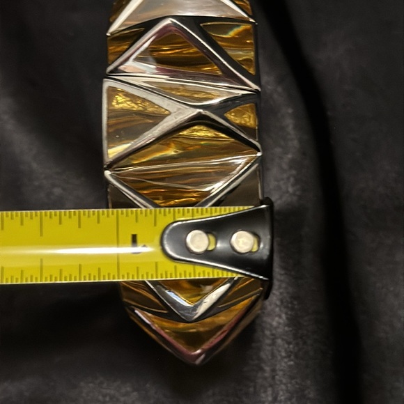 Authentic Angélique de Paris 925 Silver and Resin Statement Bracelet - Picture 8 of 8